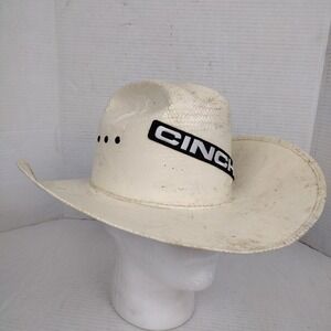 Justin Hats 10x Cowboy Hat Stiff Straw By Milano Hat Co THRASHED by Real Cowboy